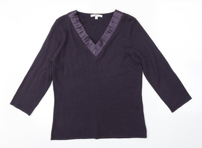 Klass Womens Purple   Pullover Jumper Size S