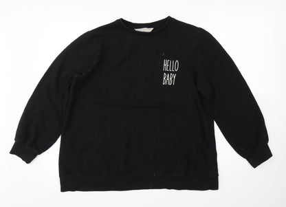 Primark Womens Black   Pullover Jumper Size 10