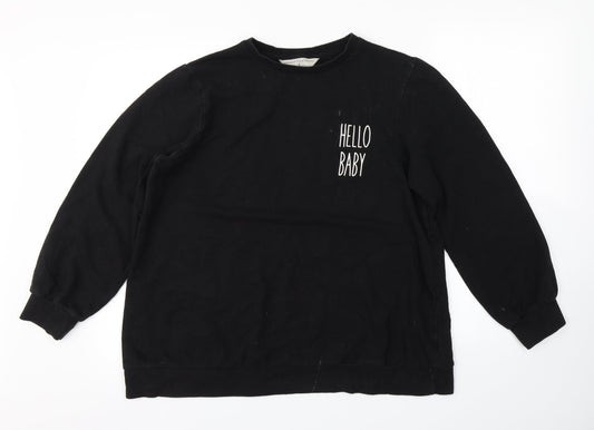 Primark Womens Black   Pullover Jumper Size 10