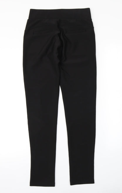 Womens UK Size S Preworn Regular Fit  Black Trousers