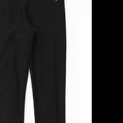 Womens UK Size S Preworn Regular Fit  Black Trousers
