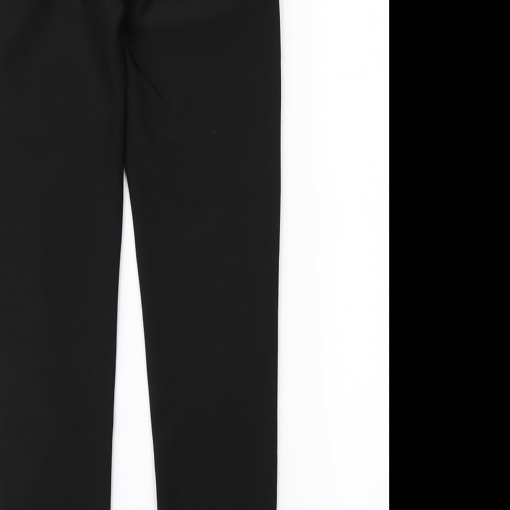 Womens UK Size S Preworn Regular Fit  Black Trousers