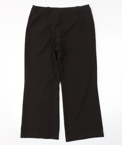 Womens UK Size 12 Debenhams Regular Fit  Brown Trousers