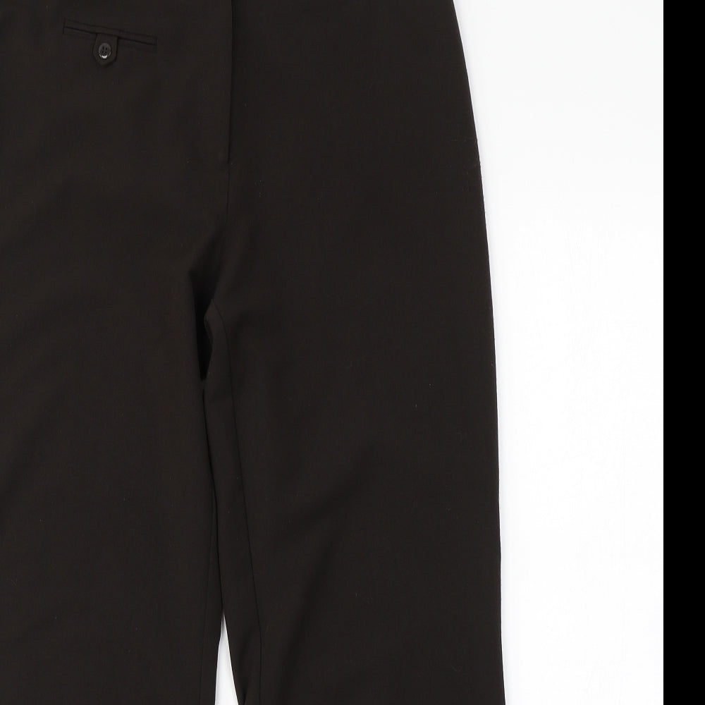 Womens UK Size 12 Debenhams Regular Fit  Brown Trousers