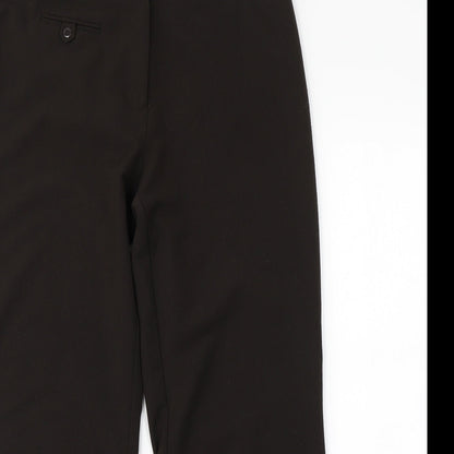 Womens UK Size 12 Debenhams Regular Fit  Brown Trousers