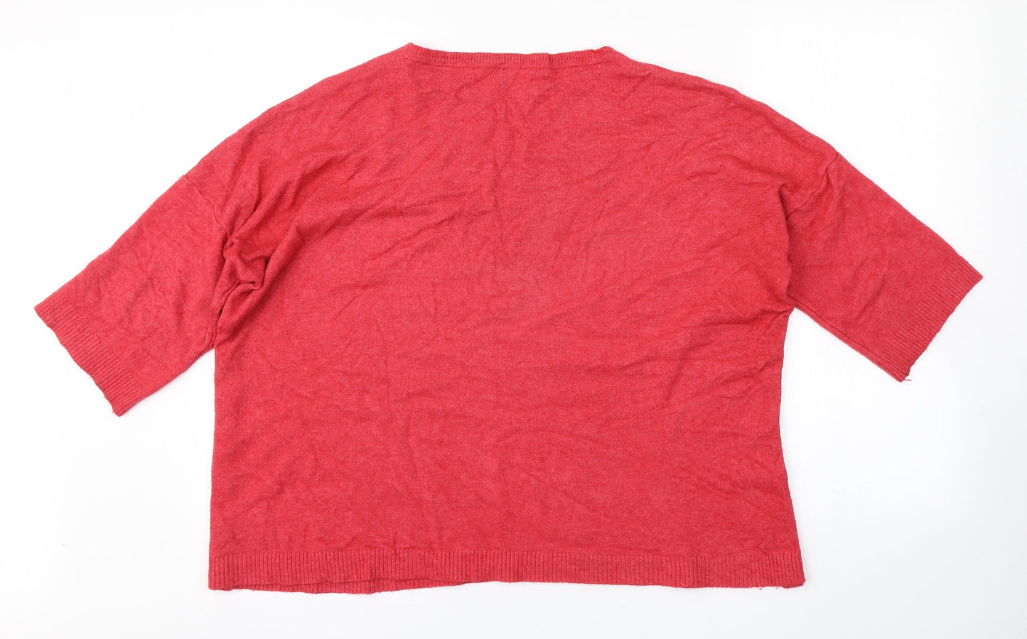 Womens UK Size  Preworn Red Pullover Jumper