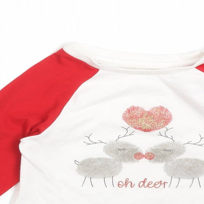 Matalan Baby Multicoloured Colourblock  Basic T-Shirt Size 12-18 Months  - OH DEER