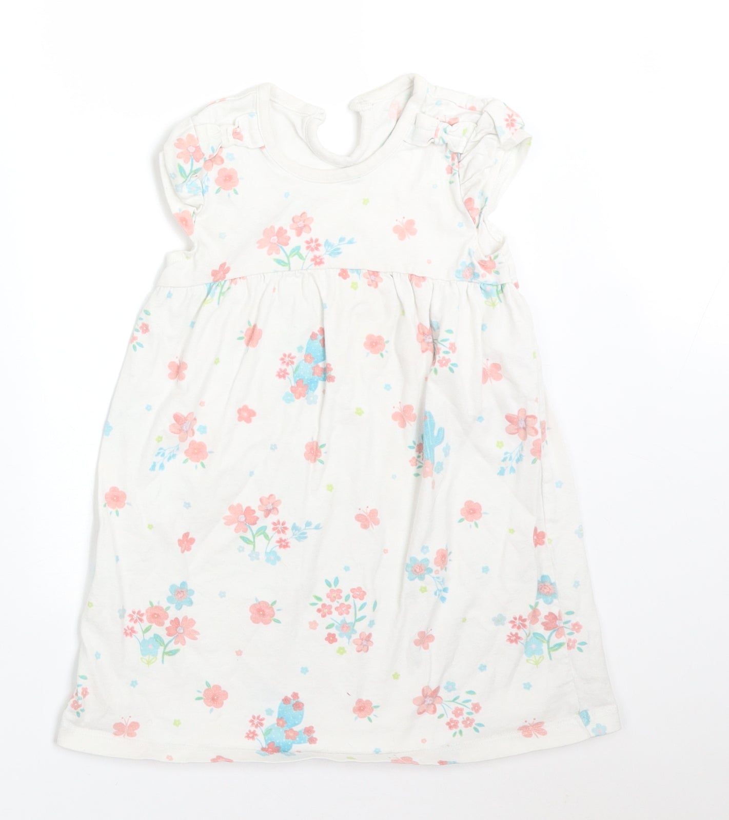George Girls Multicoloured Floral  A-Line  Size 18-24 Months