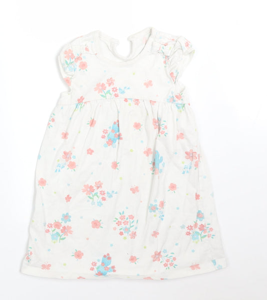 George Girls Multicoloured Floral  A-Line  Size 18-24 Months