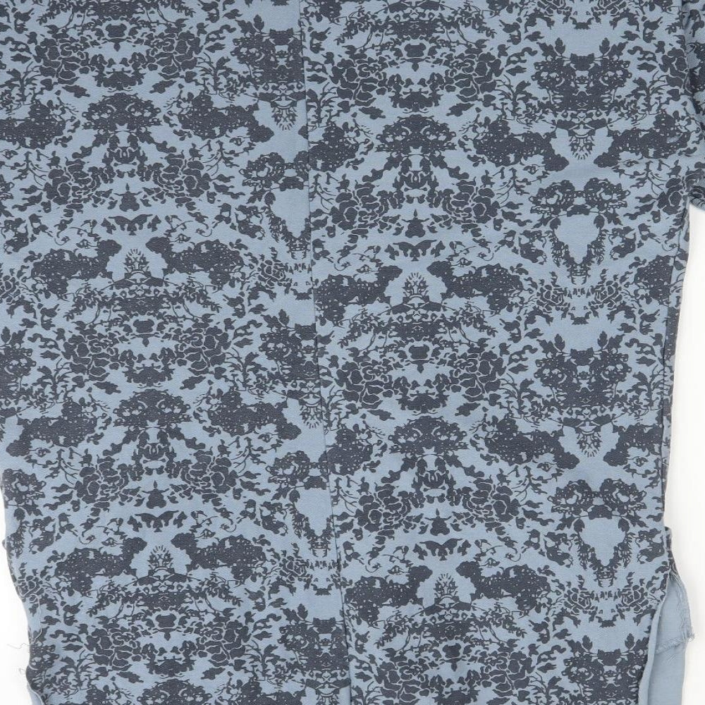 WI&CO Womens Blue Floral  Cardigan Jumper Size L