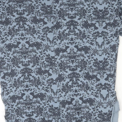 WI&CO Womens Blue Floral  Cardigan Jumper Size L