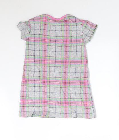 M&Co Girls Multicoloured Check  A-Line  Size 9-12 Months
