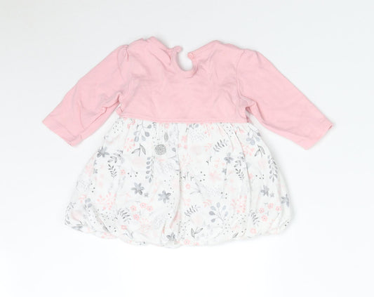 George Girls Multicoloured Floral  A-Line  Size 0-3 Months