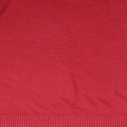 Brand and care label for Berkertex women’s red pullover sweatshirt, size UK 16