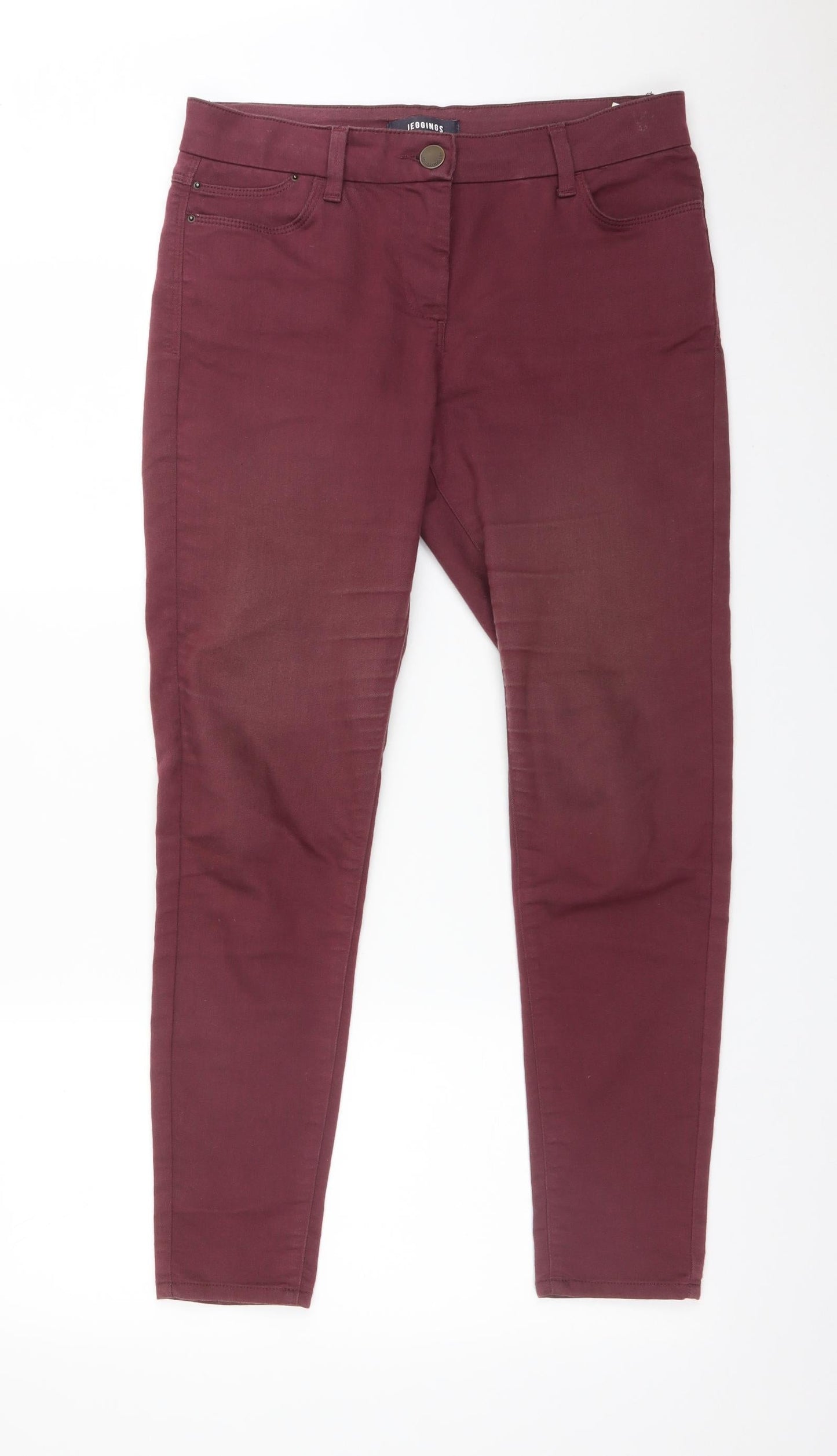 M&S Womens Red   Jegging Jeans Size 10 L28 in