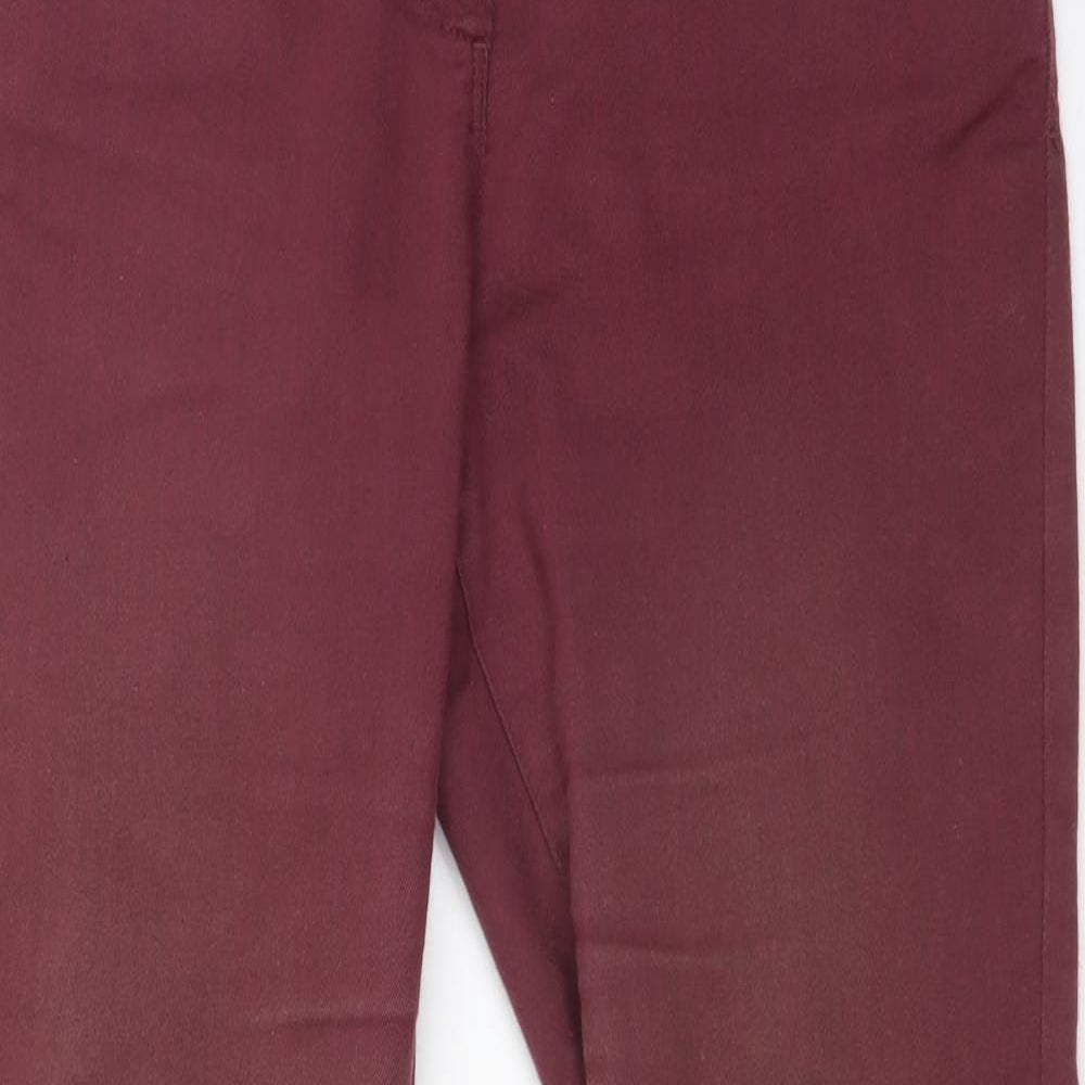 M&S Womens Red   Jegging Jeans Size 10 L28 in