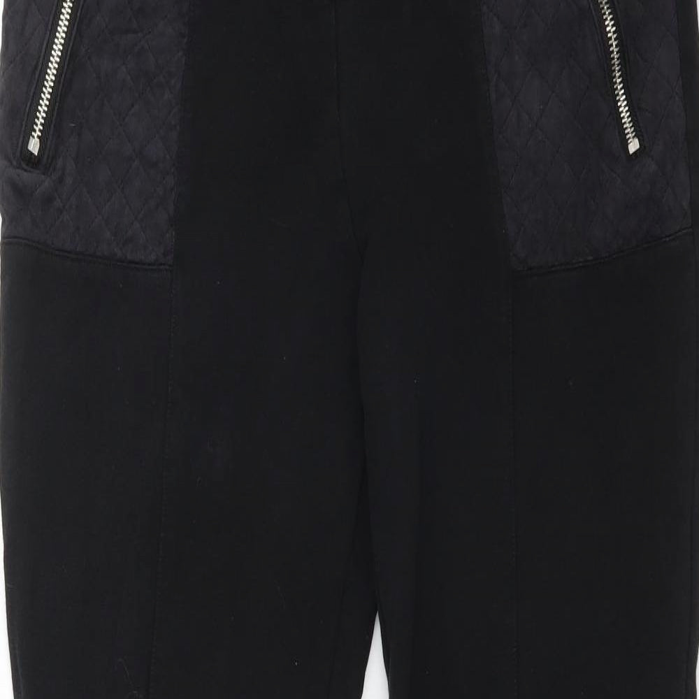 Womens UK Size L H&M Regular Fit Jogger Black Trousers