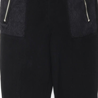 Womens UK Size L H&M Regular Fit Jogger Black Trousers