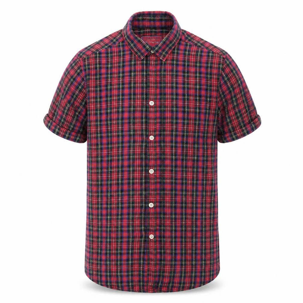 Mens UK Size S Topman Multicoloured  Button-Up Short Sleeve Casual Shirt