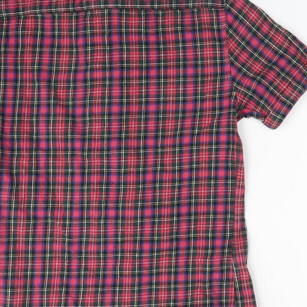 Mens UK Size S Topman Multicoloured  Button-Up Short Sleeve Casual Shirt