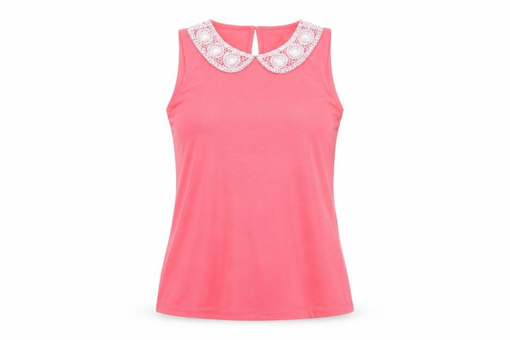 Womens UK Size 10 Dorothy Perkins Pink Basic T-Shirt