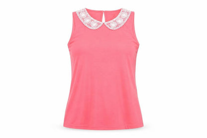 Womens UK Size 10 Dorothy Perkins Pink Basic T-Shirt