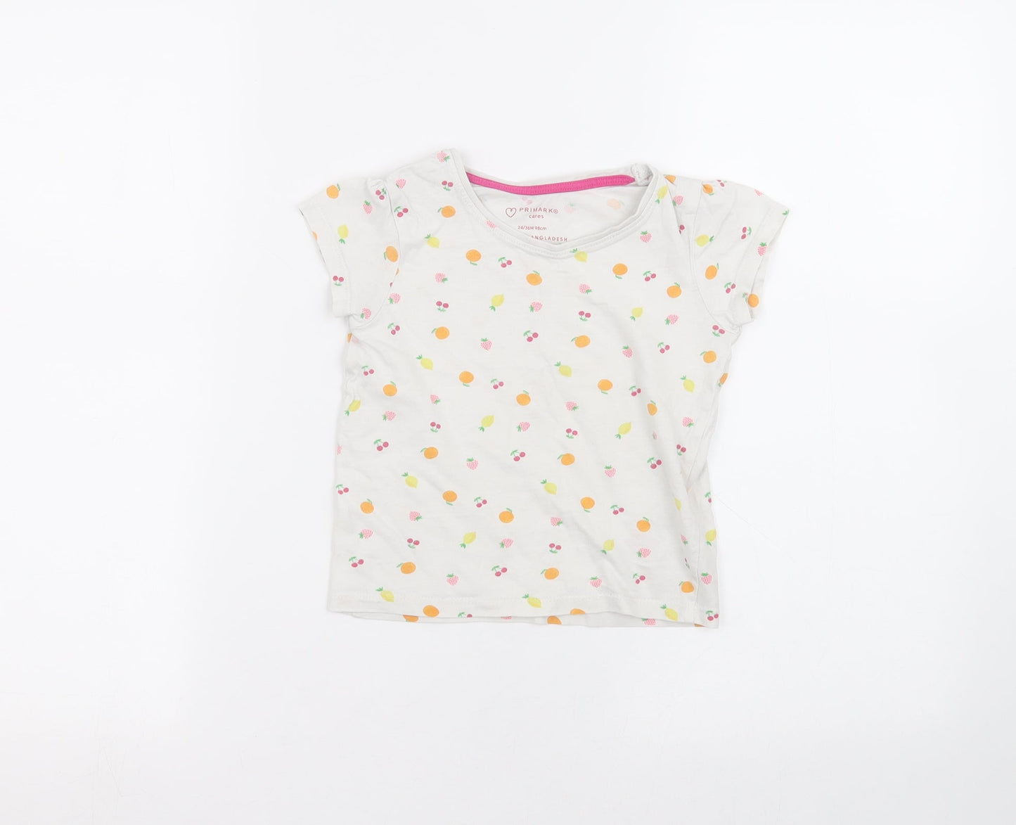 Primark Baby White   Basic T-Shirt Size 24 Months