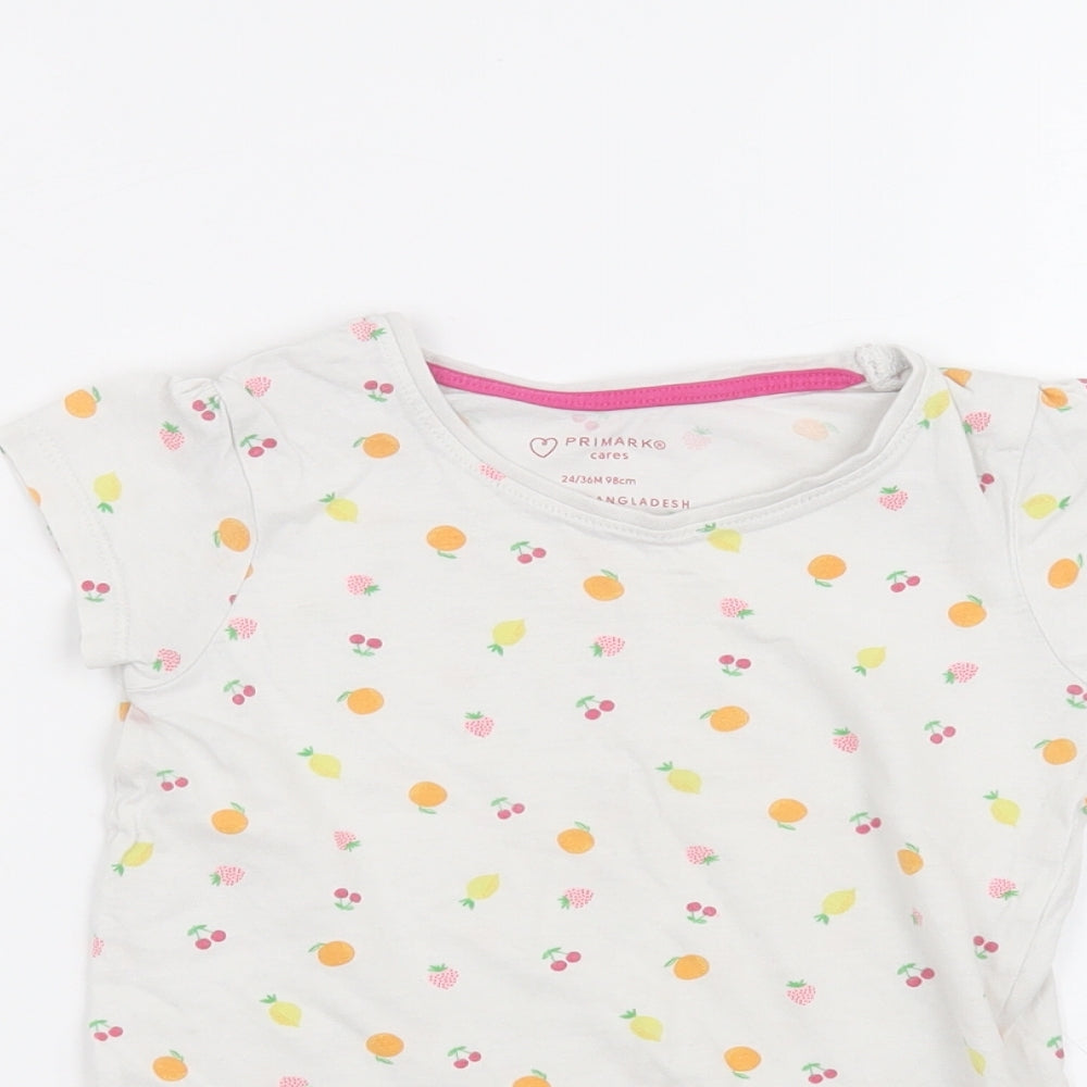 Primark Baby White   Basic T-Shirt Size 24 Months