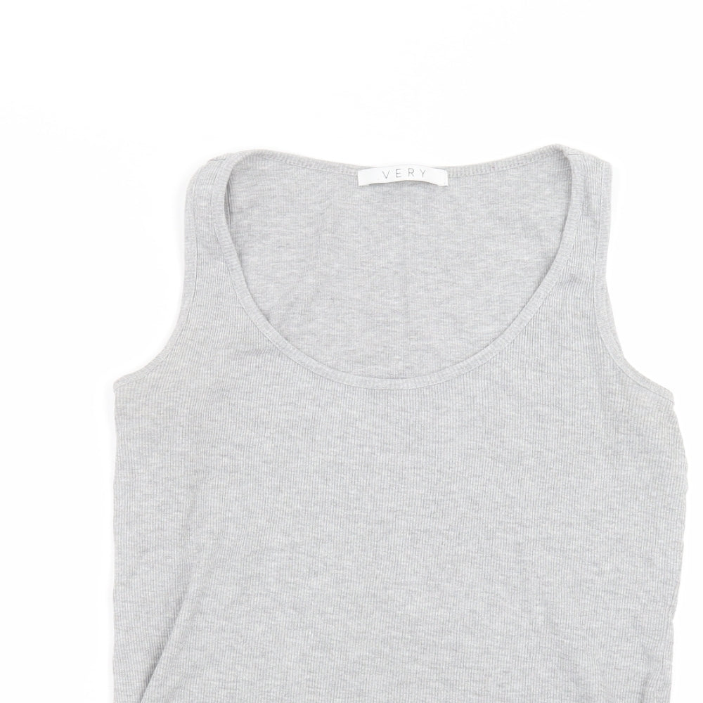 Womens UK Size 12 Very Grey Basic Tank