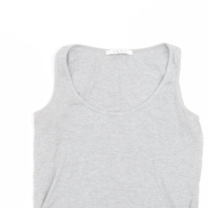Womens UK Size 12 Very Grey Basic Tank