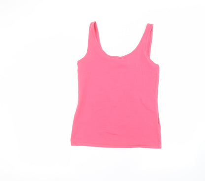Womens UK Size 12 NEXT Pink Basic Tank