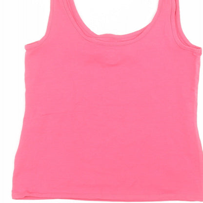 Womens UK Size 12 NEXT Pink Basic Tank