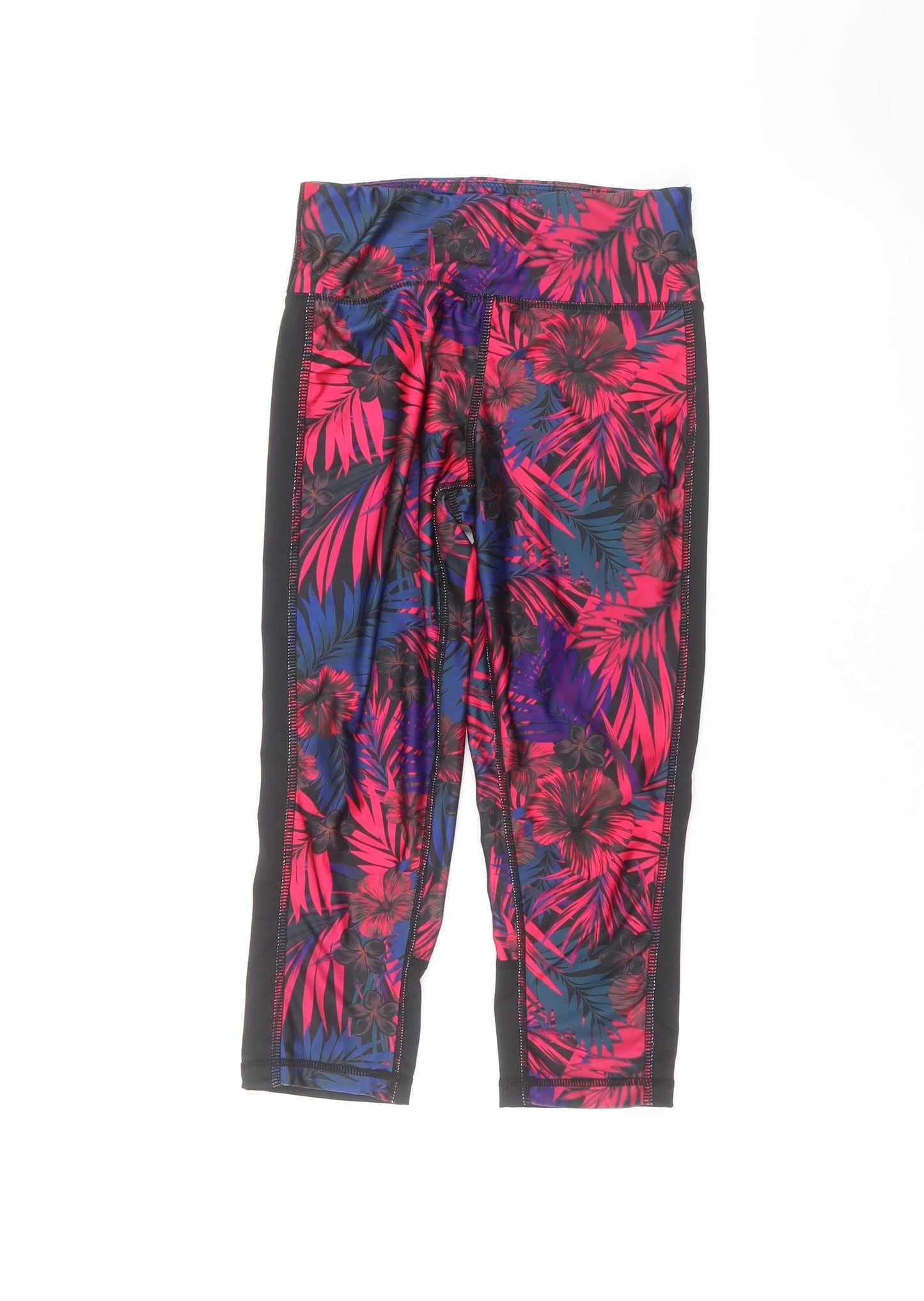 Womens UK Size 8 Matalan  Cropped Black Leggings