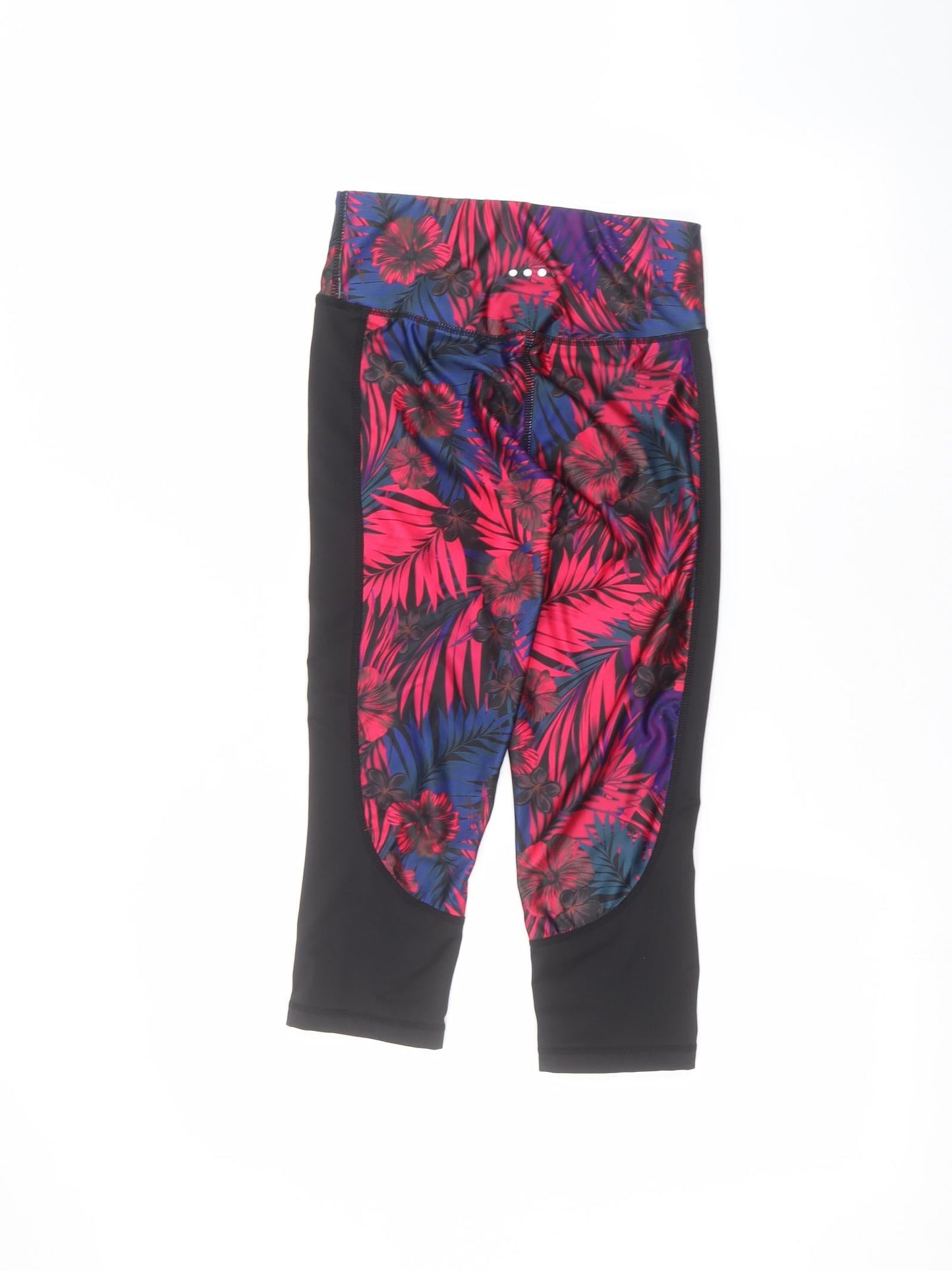 Womens UK Size 8 Matalan  Cropped Black Leggings