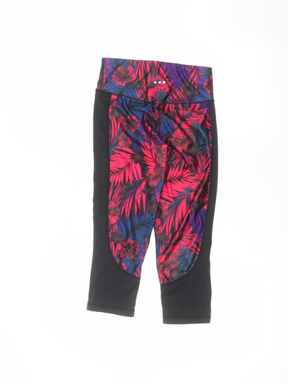 Womens UK Size 8 Matalan  Cropped Black Leggings