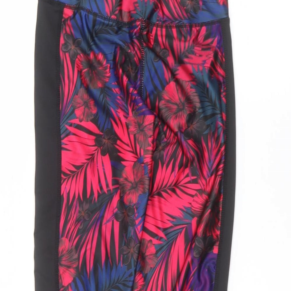Womens UK Size 8 Matalan  Cropped Black Leggings