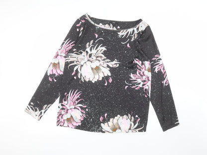 Womens UK Size 12 NEXT Black Basic T-Shirt