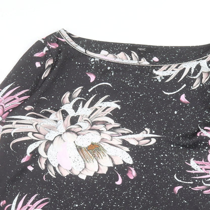 Womens UK Size 12 NEXT Black Basic T-Shirt