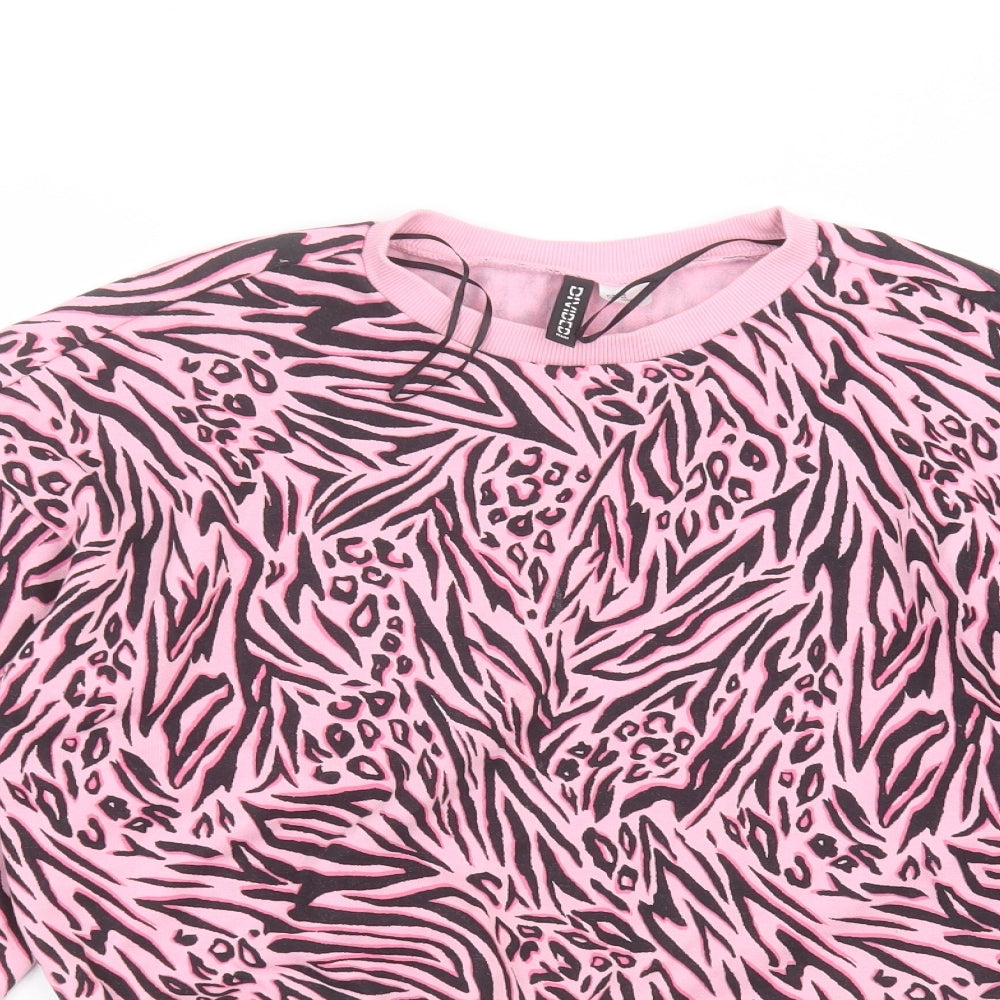 Womens UK Size XS H&M Pink Pullover Jumper