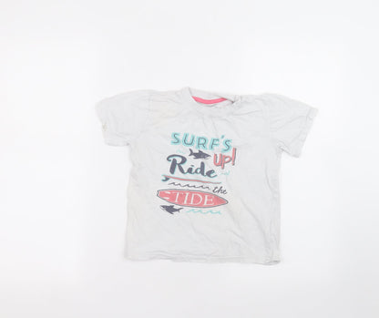 Additional front view of Primark girls’ white basic t-shirt, size 5-6, years