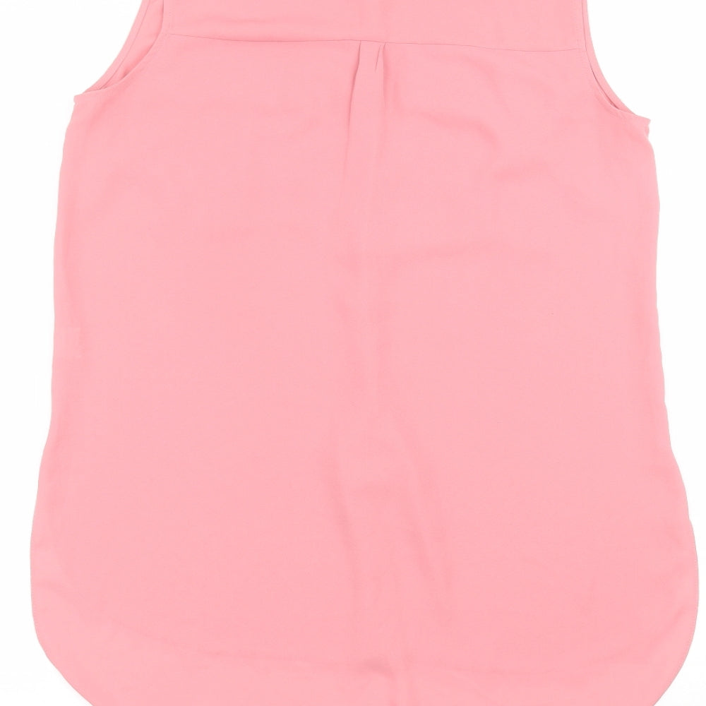 Womens UK Size 10 Atmosphere Pink Basic Button-Up