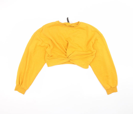 H&M Womens Yellow   Pullover Jumper Size S