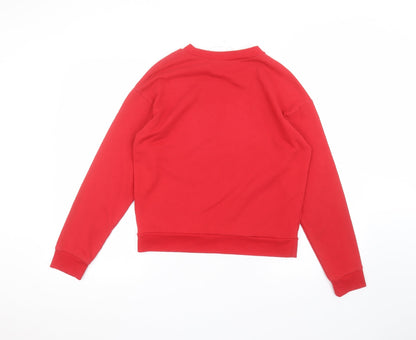 Womens UK Size S H&M Red Pullover Jumper