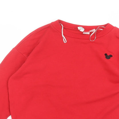 Womens UK Size S H&M Red Pullover Jumper