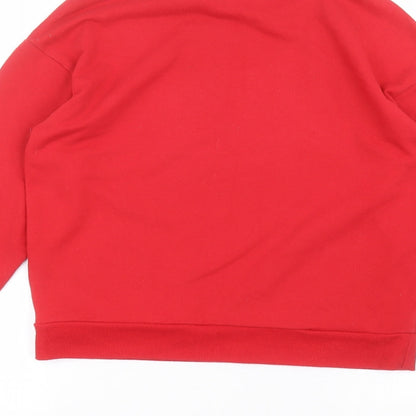 Womens UK Size S H&M Red Pullover Jumper