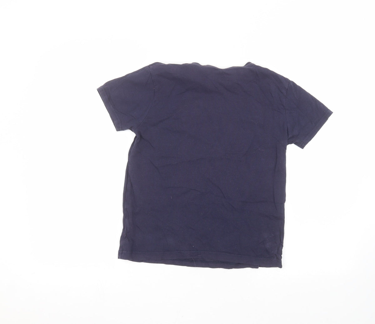 Back view of Primark boys’ blue basic t-shirt, size 10-11, years