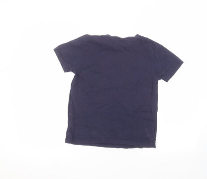 Back view of Primark boys’ blue basic t-shirt, size 10-11, years