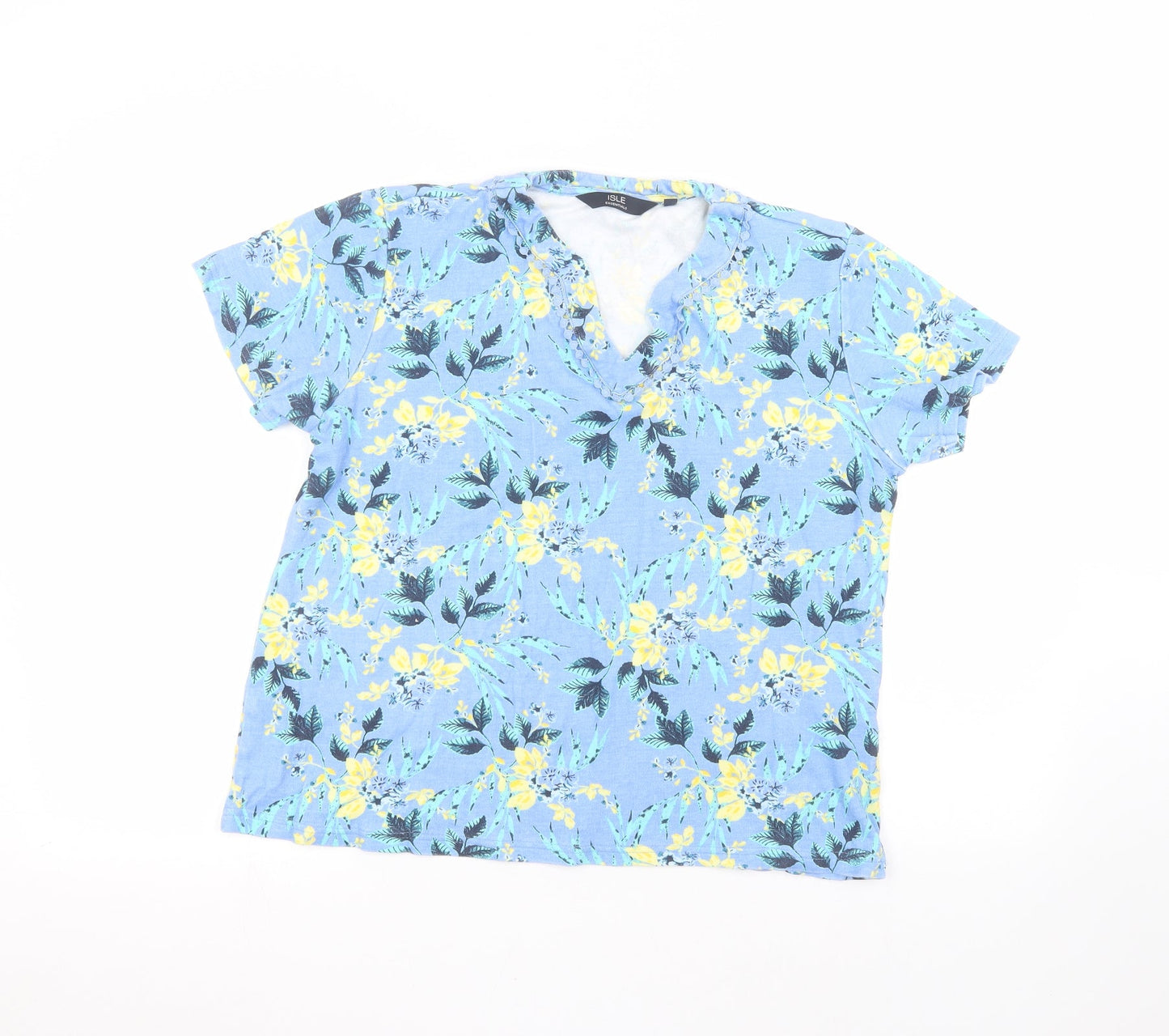 EWM Womens Blue   Basic T-Shirt Size L