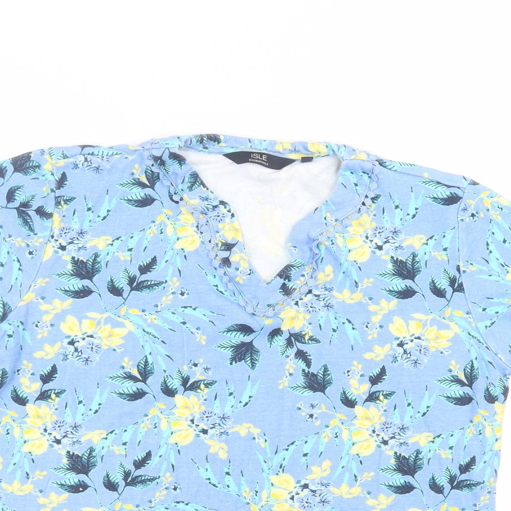 EWM Womens Blue   Basic T-Shirt Size L