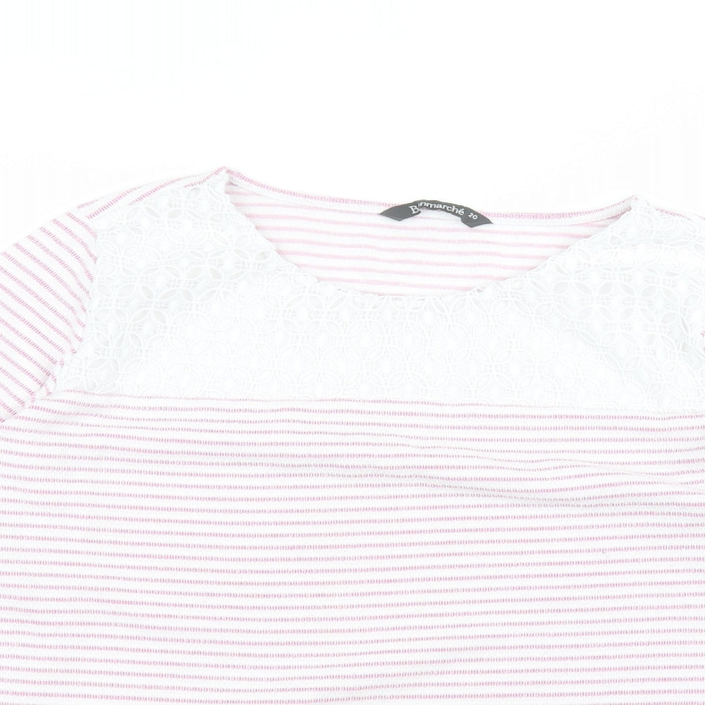 Womens UK Size 20 Bonmarché Pink Pullover Jumper